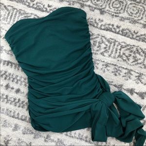 NWT Express Ruched Sash Tie Tube Top